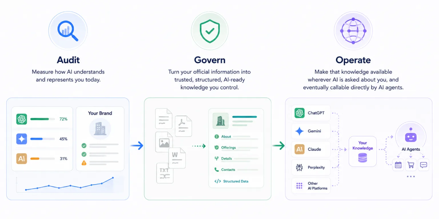 Managing your AI Presence: Audit, Govern, Operate